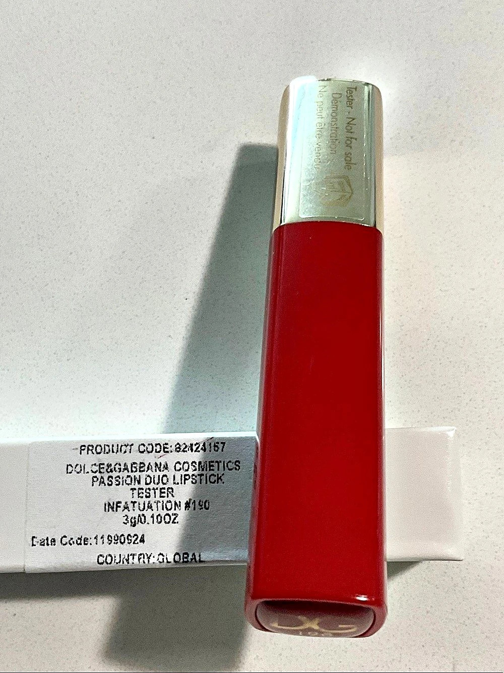 Vintage Dolce & Gabbana Passion Duo Gloss Fusion Lipstick Infatuation #190 Red